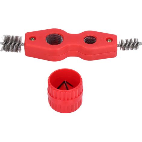 Kit de Nettoyage pour Tubes en Cuivre, Brosses d'Alésage et de Polissage Intérieur/Extérieur pour Tuyauterie (1/5)