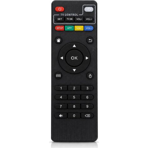 Control remoto universal y Android TV Box - Compatible con TV Boxes MXQ/MX9/G96/X96Q - Control remoto inteligente de alta precisión para TV Boxes y decodificadores 4K (1/5)