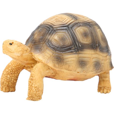 Sukkulente Schildkröte aus Kunstharz, Aquariendekoration, Landschaftsornament, Tierpräparat, Kunstharzkunstwerk, Spornschildkröte (inkl. Kartonverpackung) (1/5)