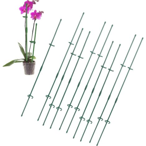 Tuteur Plantes Premium 3M Kit 20 Tiges 30cm/40cm Polypropylène + 20 Attaches + 10 Connecteurs pour Jardins et Plantes d'Intérieur (1/5)