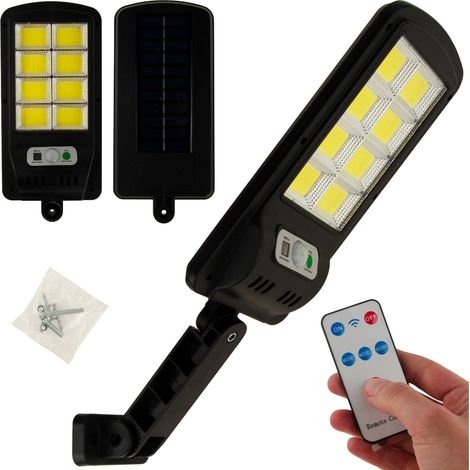 TG64681 LAMPIONE STRADALE A LED CON LANTERNA SOLARE 120 LED + TELECOMANDO