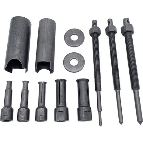 Herramientas especiales para cojinetes de la carcasa interior de la motocicleta, kit de herramientas de extracción de cojinetes, extractor de cojinetes de ocho piezas (negro) (1/5)