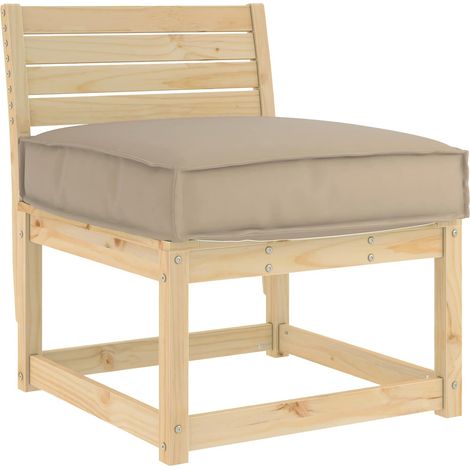 Maison Exclusive - Kissen Oxford-Stoff Taupe 60 x 60 x 12 cm (1/5)