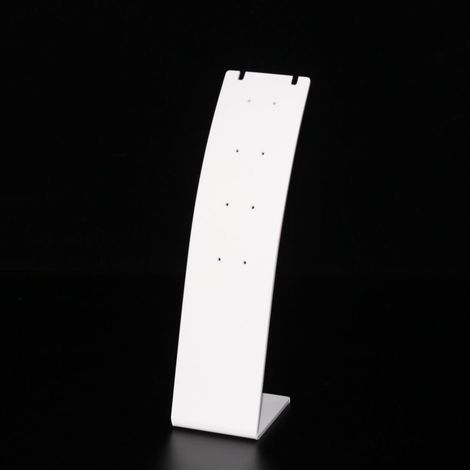 6 pièces support de collier en plastique 7,3 pouces de hauteur support de boucle d'oreille, présentoir pendentif en forme de L blanc, mini porte-bijoux, vitrine de bijoux (1/5)