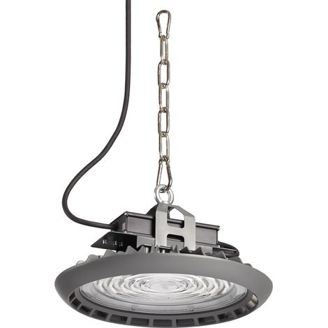 Suspensión LAUTAN IP65 1-10V LED SMD 200W 28890lm(26100lm) CRI80 4000K 90º Antracita