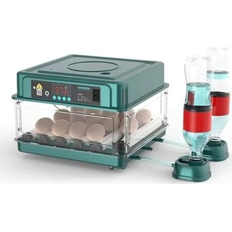 Incubateur entièrement automatique, incubateur pour 10 à 36 œufs avec rotation automatique des œufs et humidification automatique, incubateur avec indicateur d'humidité pour poulets, (1/5)