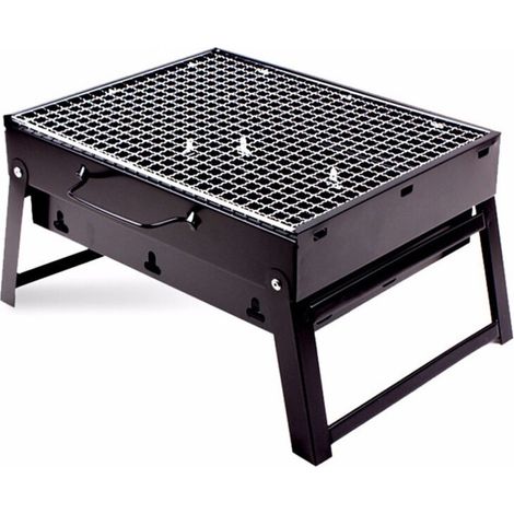 Barbecue - Charbon De Bois - 20x35x27 Cm - Portable - Pour Viande Poisson Legumes - 1 Unite (1/5)