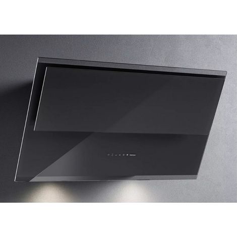Hotte décorative inclinée 85cm 800m3/h noir - Falmec - VERSO1421