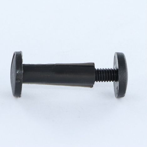 Vis relieur M6X90 Diamètre Tube 8 nylon noir 2 pièces Mâle femelle-1 pièce