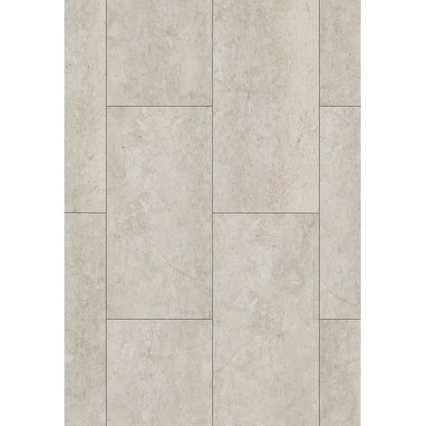 Mexen Baltic Grey échantillon de panneaux vinyles 610 x 305 mm SPC 6,5 mm, sous-couche IPEX 1,5 mm, 4 V-Fuge, Travertin - F1158 (1/2)