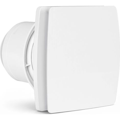 Jiubiaz Ventilateur de salle de bain 10cm automatique hygrostat puissant silencieux anti-humidité clapet anti-retour (1/5)