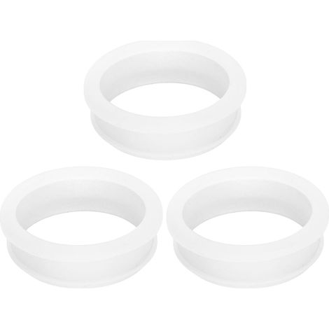 3 Pièces Passe Fils Électrique en Caoutchouc, 54.6mm Trou de Perçage, Passe Câble 48.5mm Diamètre, Bouchon Trou Joint Œillet Protection Fil pour Prise Sortie Câble, Transparent (1/5)
