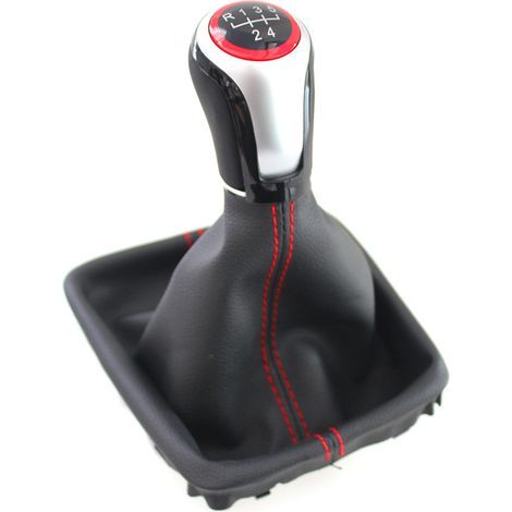 Individueller Schaltknauf für Seat Leon 3, rotes 6-Gang-Kit. (1/4)