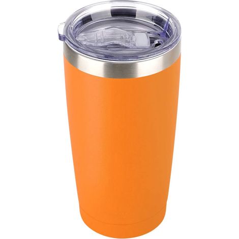 Tumbler Acier Inoxydable - Isolation Sous Vide Double Paroi - Pour Boissons Chaudes et Froides - Capacité 600 ml - Noir - Lot de 2 (1/5)