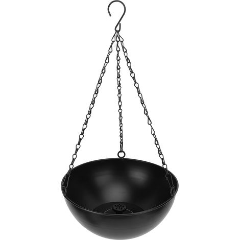 Fontaine suspendue pour bain d'oiseaux solaire, vasque Ø 25 cm avec pompe solaire et 7 buses pour jardin extérieur, cour, terrasse, pelouse (1/5)