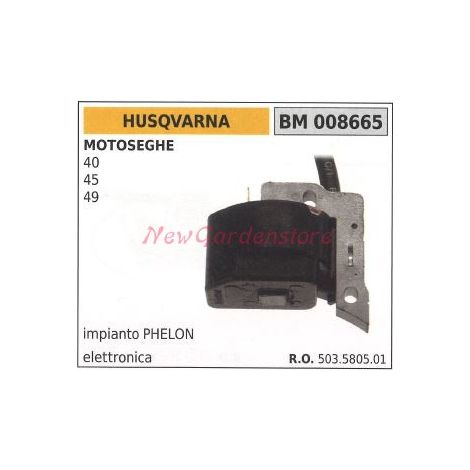 Bobina accensione HUSQVARNA per motoseghe 40 45 49 008665