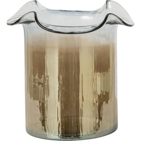 Vase Fumé en Verre "Doriane" 23cm Marron (1/3)