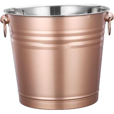 Ice Bucket - Stainless Steel Insulated with Lid Spoon Tongs and Filter - 21.5 x 19 x 15.5 cm - 1 Unit (1/5)