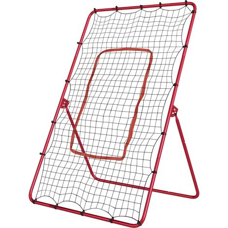 SPORTNOW Rete da Rimbalzo per Baseball Portatile con 4 Angolazioni Regolabili