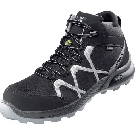 Lupriflex Sicherheitsstiefel 4-110 Speed Aqua Mid S3 ESD SRC Gr.43 schwarz/silber (1/3)