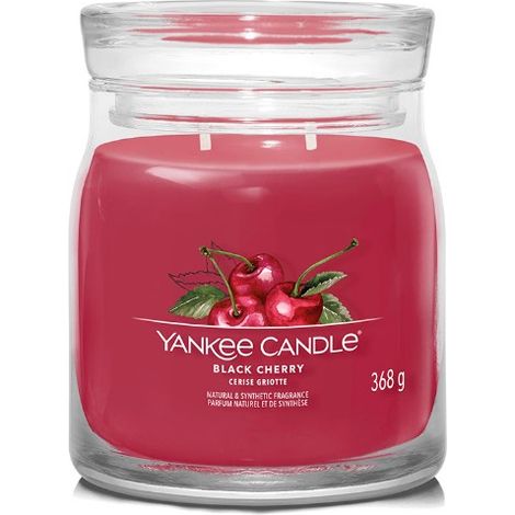 Ciliegia Nera - Yankee Candle Signature - candela media con due stoppini (1/3)