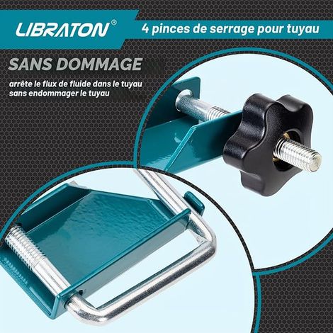 LIBRATON Pince à Collier Durite, 4 Pièces Pince Durite Automobile