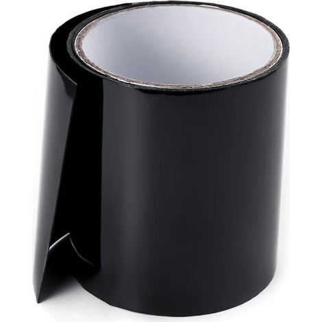 Ruban adhésif étanche en PVC pour réparer des conduits et tuyaux, noir, 10 cm x 1,5 m, 1 rouleau (1/5)