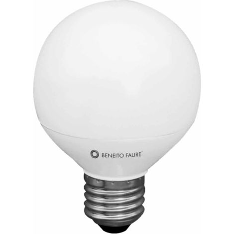 Lampadina LED Micro Globo 6W E27 Retrofit a 360 gradi, Luce Calda 3000K, Flusso Luminoso 500 Lumen, Design Compatto - Beneito & Faure