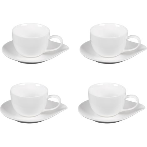 Table Passion - Coffret de 4 tasses à thé avec sous tasses 20 cl Pétale (1/2)