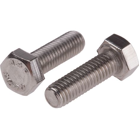 Vis à tête hexagonale, Acier Inoxydable A2 304 Brut, M5 x 16mm ( Prix pour Sachet de 100 )