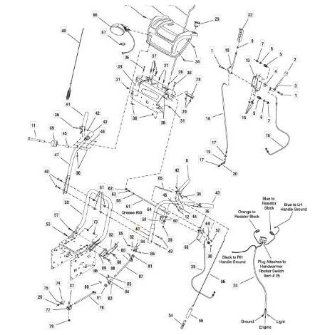 MANIGLIA SUPERIORE SX ORIGINALE STIGA - 1812-2316-01