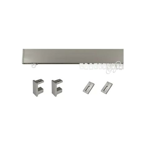 KIT BINARIO PER TENDA EFFETTO ONDA FUTURA MIS.160CM. COLORE SATIN(NICKEL) COD.29756