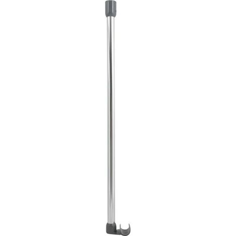 Colgador para barra de ducha de esquina de aluminio 60cm Cromo MSV
