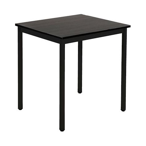 Table multi-usage plateau noir L 70 x P 60 cm Zonza - Piètement noir - Maxiburo