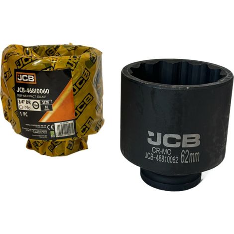 Chiave a bussola jcb 46810060 impatto profonda 60 mm 12 punti