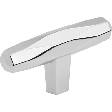 Bouton de placard Chrome poli 64 mm de longueur Saint-Vincent 1 lot Bouton de tiroir Quincaillerie d'armoire (1/5)