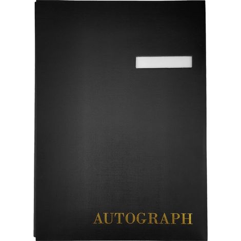 Cartella rettangolare per autografi, 20 divisori neri (1/5)