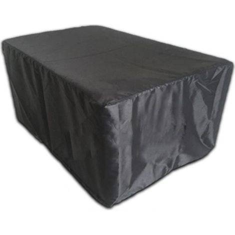 housse de table rectangulaire de protection extérieure imperméable de polyester d\'Oxford de couverture de meubles 213x132x74cm (1/4)