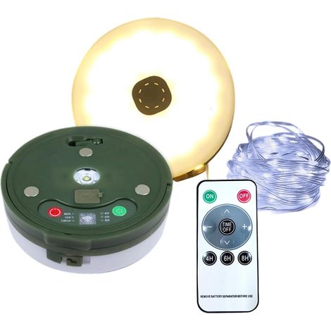 Éclairage d'ambiance pour camping en plein air – Modèle à charge magnétique (Type-C) + Télécommande – Multicolore – 10 mètres, 100 LED (1/5)