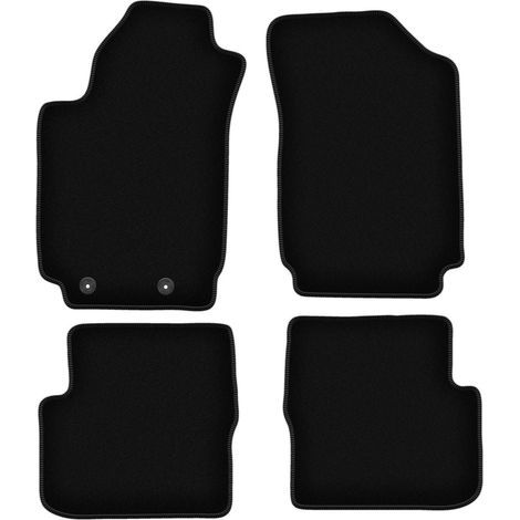 Tappetini BASIC in velluto nero per: Fiat Stilo hatchback, station wagon (2000-2008) (1/5)