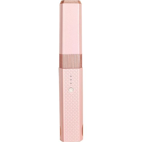 Plancha para el cabello - Plancha inalámbrica - Plancha USB inalámbrica - Mini plancha de cerámica - 3 planchas portátiles con control de temperatura para viajes (rosa)