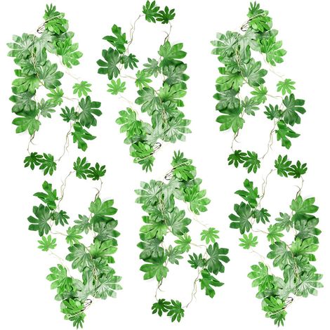 6 x 110cm Artificial Hanging Trailing Aralia Plant - Premium Quality (1/5)