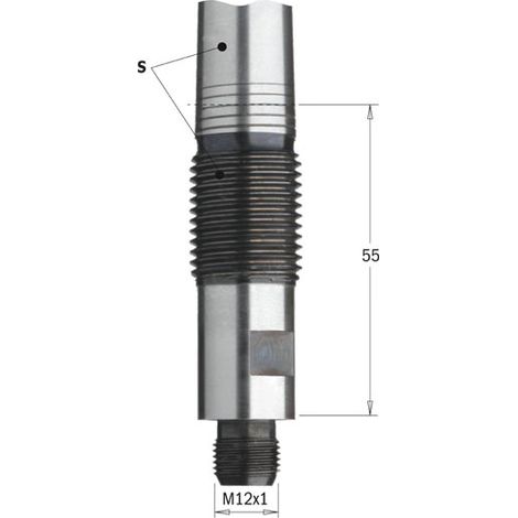 534.020.01 RACCORD CÓNICO S=MK2/Ø20 PARA BROCAS M12X1 RH (1/2)