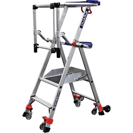 Mobile Stehleiter 3 Stufen - Maximale Arbeitshöhe 2.52m - 611902
