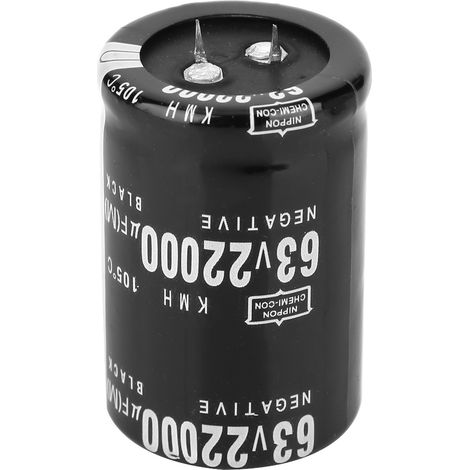 Condensateur électrolytique en aluminium 63 V 22 000 µF 105 °C Borne standard (SN) 35 x 50 mm (1/5)