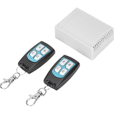 Interrupteur à distance sans fil 433 MHz CC 12 V, relais à distance 4 canaux pour éclairage, portes électriques, voitures