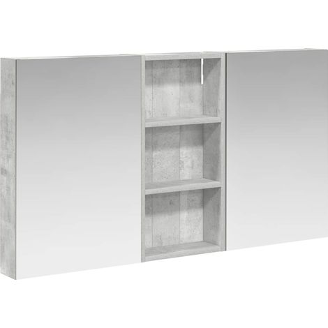 Maison Exclusive - Set di Armadi da Bagno con porta 3 pcs 110 x 10,5 x 60,5 cm