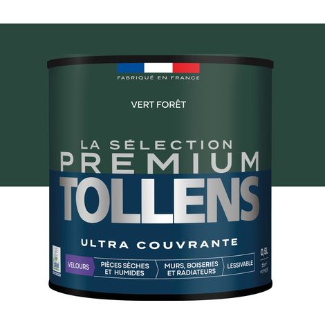 Tollens - Peinture intérieure couleurs - La Sélection Premium Velours - Ultra Couvrante - Vert Forêt 0,5 L - 6m²