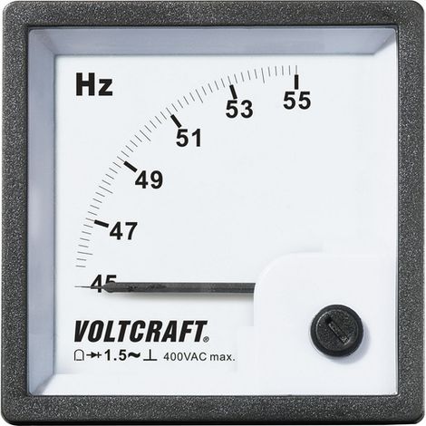 VOLTCRAFT AM-72X72/50HZ AM-72X72/50HZ Analog-Einbaumessgerät AM-72X72/50HZ  45 - 55 Hz Drehspule (1/2)