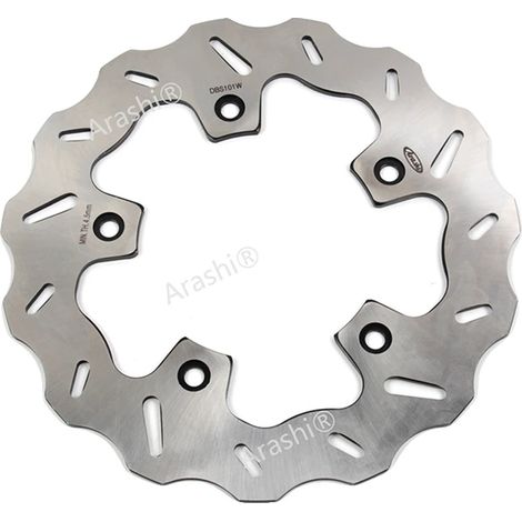 Disco de freno de acero inoxidable, compatible con Yamaha XP T-MAX, color plata. (1/2)
